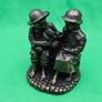 Genesis Fine Arts W1 Puppy Love Boy & Girl Bronze Figurine Ornament Image 3