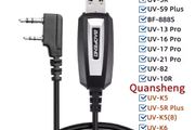 USB Programming Cable with CD for Baofeng UV-5R/82/888S/UV-S9PLUS/UV-13/16/17/21 Pro &amp; Quansheng UV-K5/5R Plus Walkie Talkie