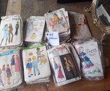 49 clothes patterns, 70s, 80s, vintage Post 8e D18