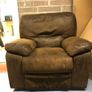 Brown Leather One-Seater Sofa Image 2