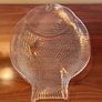 Large Vintage Fish Glass Serving Platter Plate Tray, Pasabahce Image 5