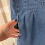 New Structured Caroll Denim Dress with pockets, knee length- Size 42 / fits as UK12 Image 3
