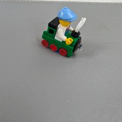 Lego figure in train costume