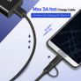 Ugreen 1M 2-in-1 (USB-C & Micro USB) QC 3.0 Fast Charger & Data Sync Gold Plated Cable (Brand New/Warranty) Image 4