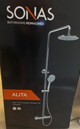 Sonas Alita rainfall thermostatic shower