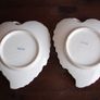 Two Vintage Trinket Dish  Leaf  Shape Plates  Japan ca 1900s Image 2