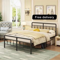 King Size Bed Frame 5ft with Headboard and Footboard