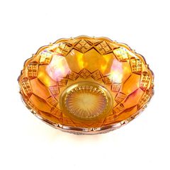 Carnival glass bowl