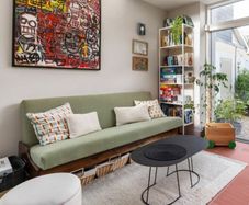 mid century sofa daybed