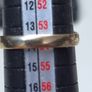 Vintage 9ct Gold Modernist V Ring | Birmingham Hallmarked | Size 54 Image 9