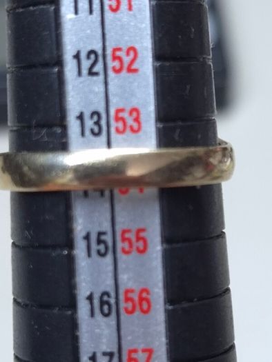 Vintage 9ct Gold Modernist V Ring | Birmingham Hallmarked | Size 54