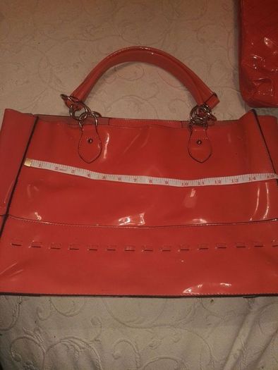 Coral Patent Bag