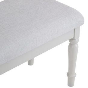 Elegant Upholstered Bench. Solid wood. Birch. UK As New
