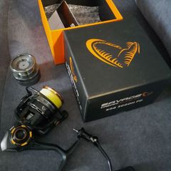 fishing reel with braid like new