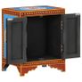 Hand Painted Bedside Cabinet 40x30x50 cm Solid Mango Wood Image 2