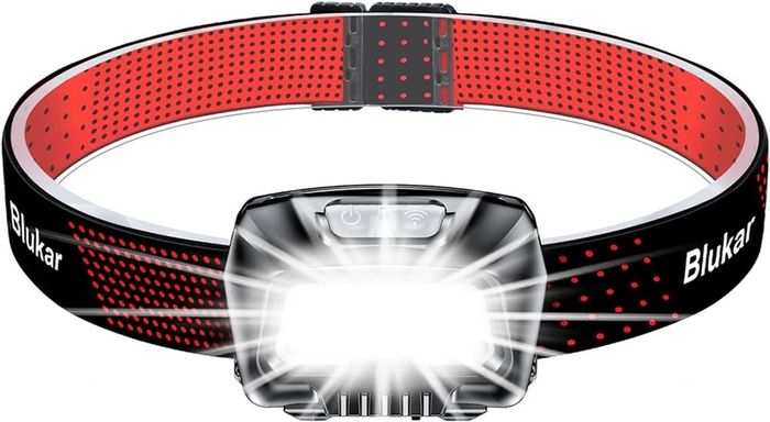 Head Torch Rechargeable, 2000L Super Bright LED Headlamp Headlight with Sensor Control, 6 Light Modes, IPX5 Waterproof, 30 Hrs Runtime for Power Cuts, Emergency, Running, Hiking etc.