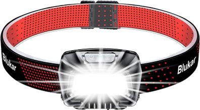 Head Torch Rechargeable, 2000L Super Bright LED Headlamp Headlight with Sensor Control, 6 Light Modes, IPX5 Waterproof, 30 Hrs Runtime for Power Cuts, Emergency, Running, Hiking etc.
