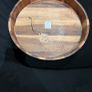 Acacia wooden cheese plater serving tray plate rotary Image 2