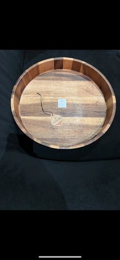 Acacia wooden cheese plater serving tray plate rotary