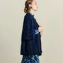 POM Amsterdam Midnight Blue Shaggy Stripe Cardigan - Size 34 (Fits up to UK 14) Image 2