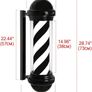 29'' Barber Pole Light, Hair Salon Open Sign, Barber Shop Rotating Black White LED Strips, IP54 Waterproof Save Energy, Wall Mount (FREE POSTAGE) Image 2