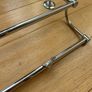 NEW   Double bathroom towel rail in chrome  Approx 2 ft long. See measurements in photos Image 3