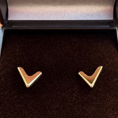 9ct Gold V Shaped Cufflinks