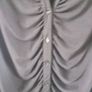 Black ruched front button through top, NEW LOOK Image 3