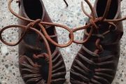 Antiques child's leather shoes