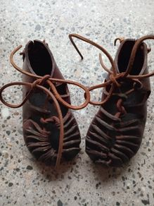 Antiques child's leather shoes