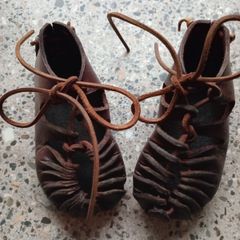 Antiques child's leather shoes