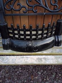 Fire Front/Fret for use with real fireplace 17.5" wide