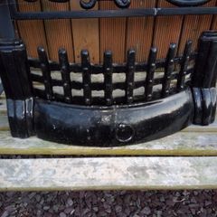 Fire Front/Fret for use with real fireplace 17.5" wide