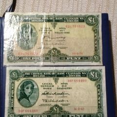 Three Eire Banknotes