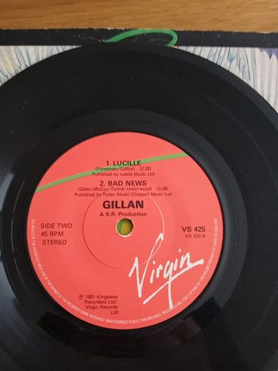 Gillan No Laughing in Heaven 7" vinyl EP