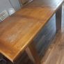 Dining drop leave solid oak tabel Image 6