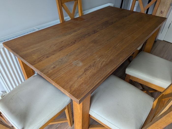 Table and chairs