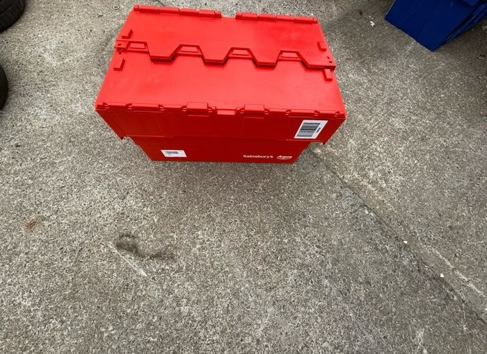 Red Storage Boxes