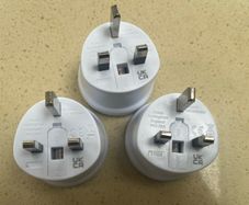 adaptor plugs - 3 pin plug in for 2 pin elec items