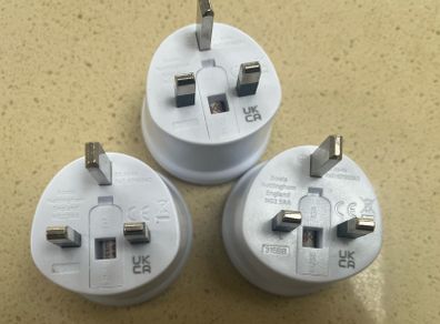 adaptor plugs - 3 pin plug in for 2 pin elec items