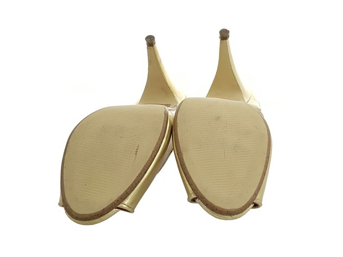 Ladies Shoes High Heels Gold size 36