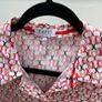 ERFO Pure Women's Geometric Print Blouse Pink Orange Red 3/4 Sleeve Image 2