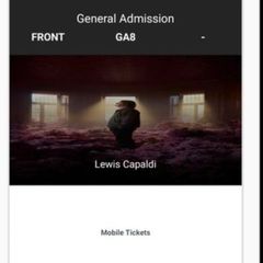 2 lewis Capaldi tickets