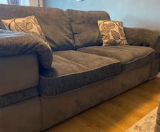 Sofa, Swivel chair and footstool