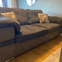 Sofa, Swivel chair and footstool