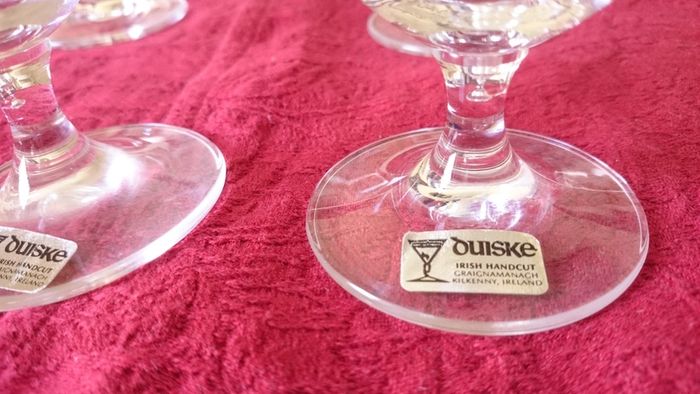 14 Piece Duiske Etched Wine Glasses, Ice Bucket And Decanter Set