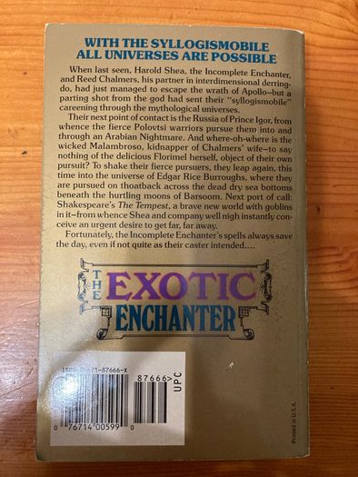 Fantasy book:'The Exotic Enchanter'
