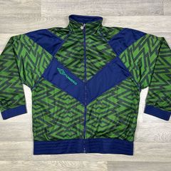 Rare Vintage Umbro Ireland & Celtic Style Track Jacket Mens Medium Festival