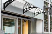 Door Awning, 75 x 195 cm Polycarbonate Cover for Window, Front Door, Outdoor, Patio, UV Rain Snow Protection Shelter, Clear