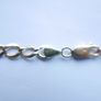 Vintage sold 9K Yellow Gold 375 Figaro Chain Bracelet length 9,2" - 6,5g Image 8